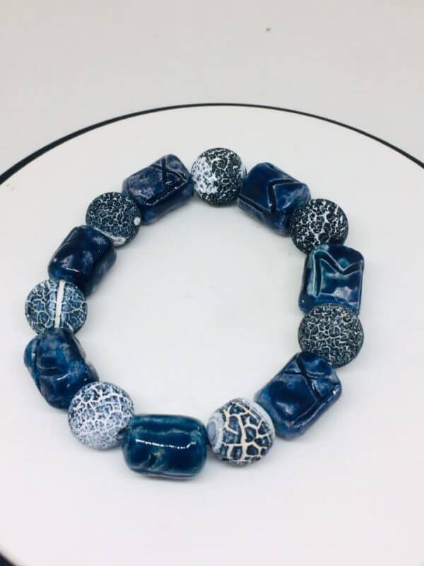 Bracciale Rune in ceramica - immagine 3