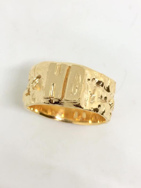 Anello in Argento925 con placcatura oro