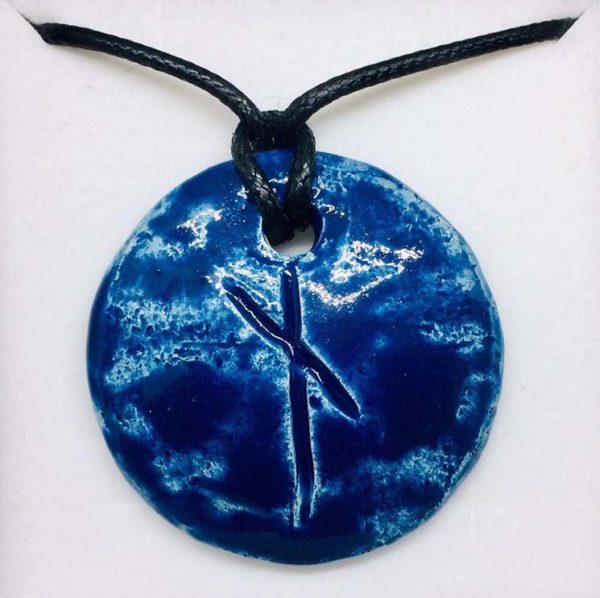 Runa in ceramica "Nauthiz"