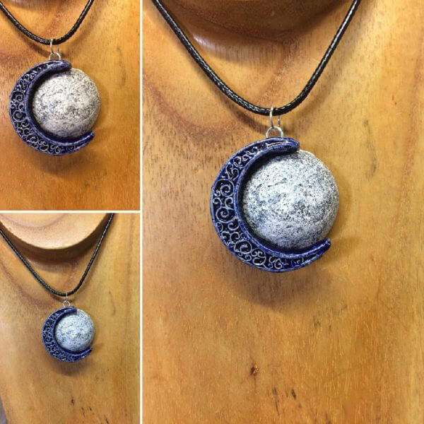 "Luna Piena, Luna a Spicchio" in ceramica