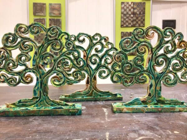 Albero della vita in ceramica, cm.26xcm.24