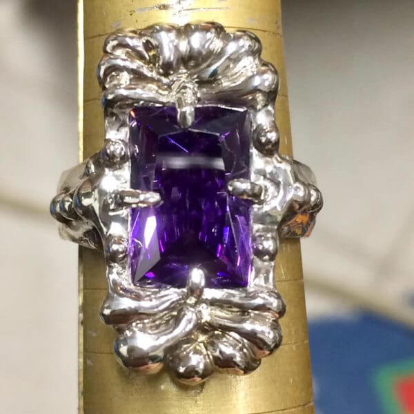 Anello in Argento 925 e Ametista