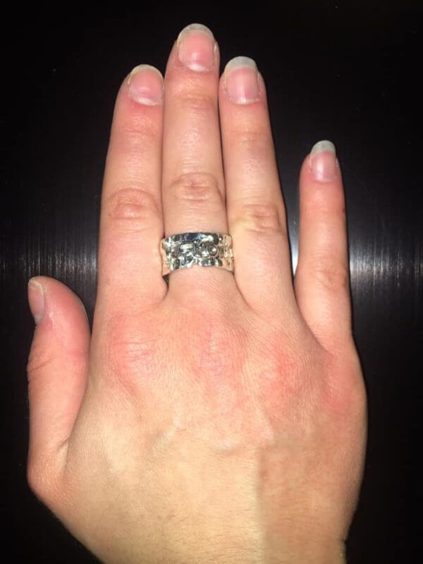 Anello in Argento 925 con nome inciso - immagine 2