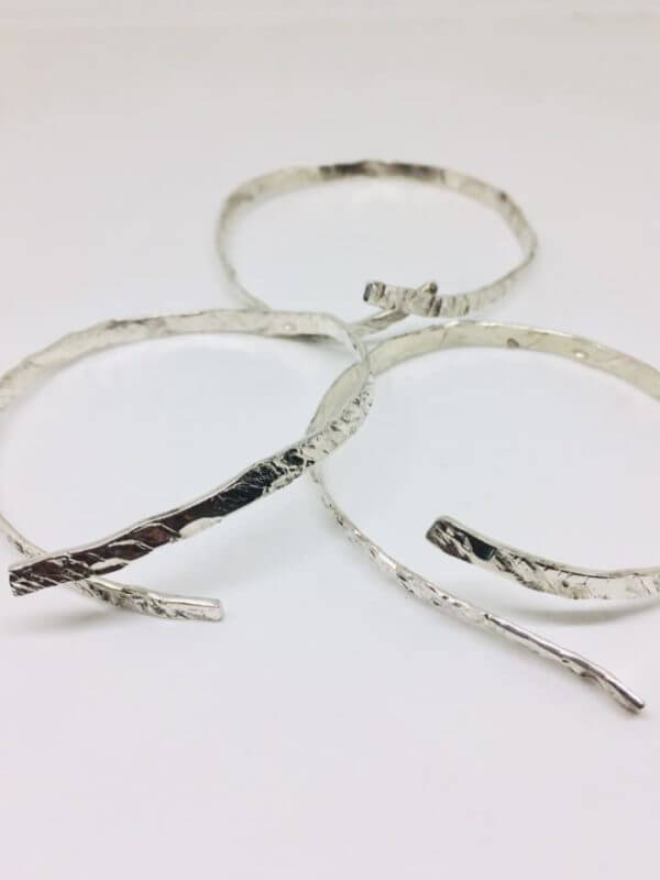 Bracciale in Argento 925 martellato...Amorevolmente pero'... - immagine 9