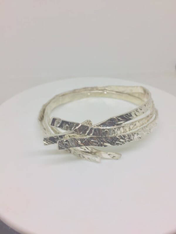Bracciale in Argento 925 martellato...Amorevolmente pero'... - immagine 7