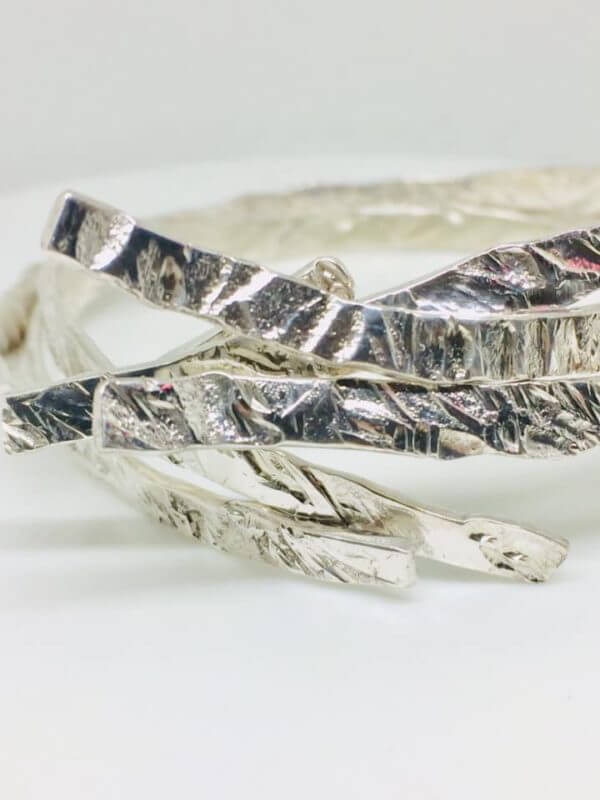 Bracciale in Argento 925 martellato...Amorevolmente pero'... - immagine 6