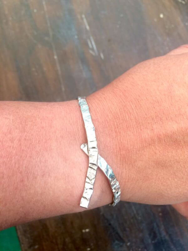 Bracciale in Argento 925 martellato...Amorevolmente pero'... - immagine 5