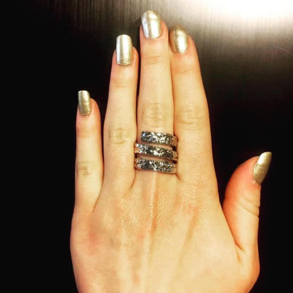 Anelli in Argento925 martellati di brutto! Amorevolmente pero' - immagine 4