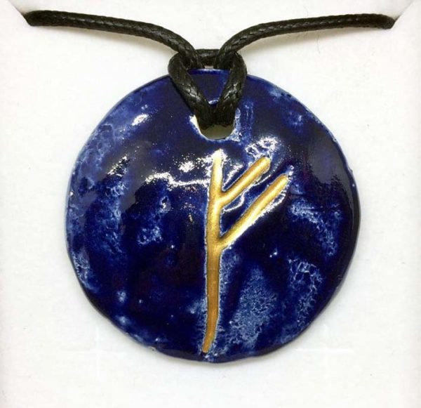 Runa in ceramica "Fehu"