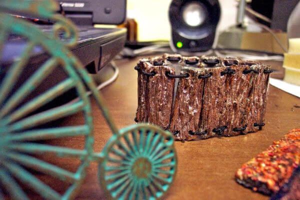 Bracciale in ceramica raku - immagine 2