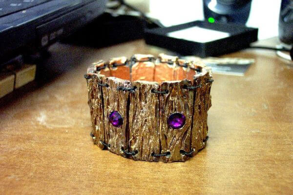 Bracciali in ceramica raku con cristalli Swarovski - immagine 4