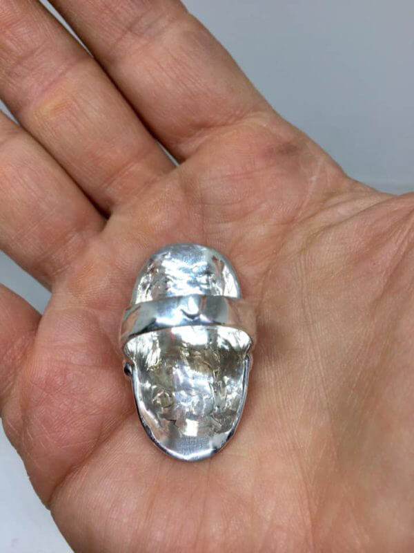 Anello in Argento 925 con segno zodiacale acquario, a richiesta qualsiasi proposta è ben accetta. - immagine 6