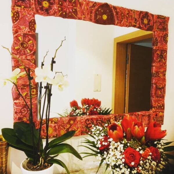 SPECCHIO MAGICO ROSSO 90X70