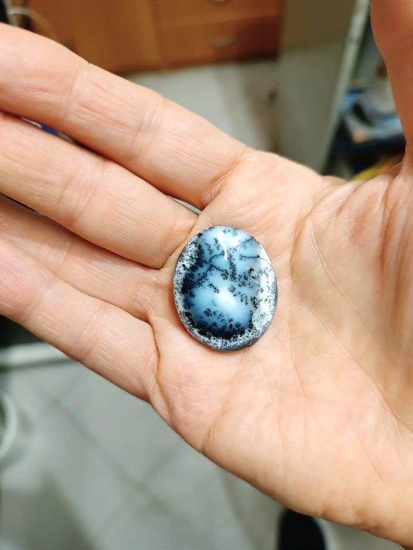 Anello in Argento 925 e Agata Dendritica - immagine 5