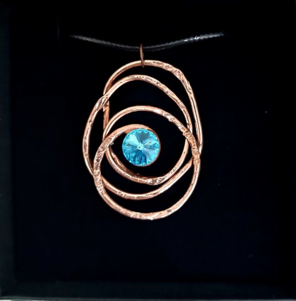 Collana in rame e Swarovski