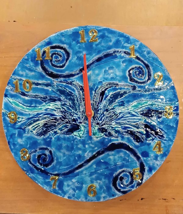 Orologio in ceramica, anche colori a richiesta