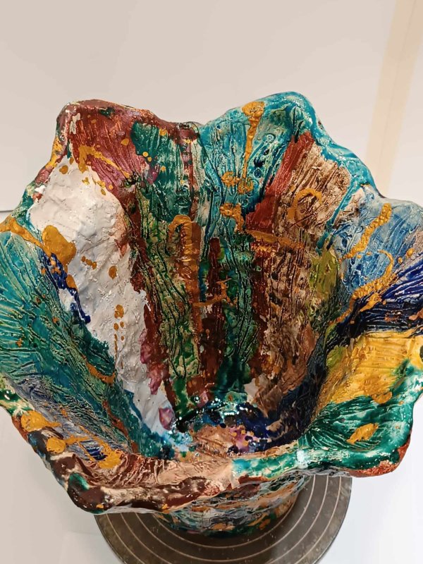 Vaso in ceramica “Viaggio psichedelico" - immagine 7