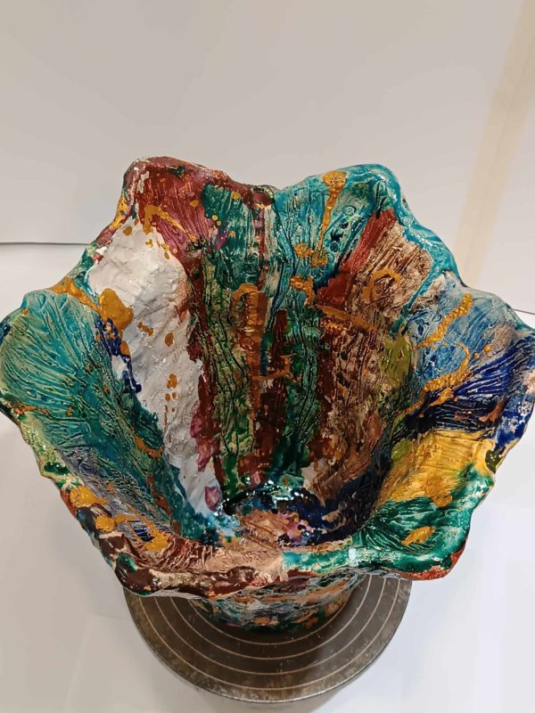 Vaso in ceramica “Viaggio psichedelico" - immagine 9