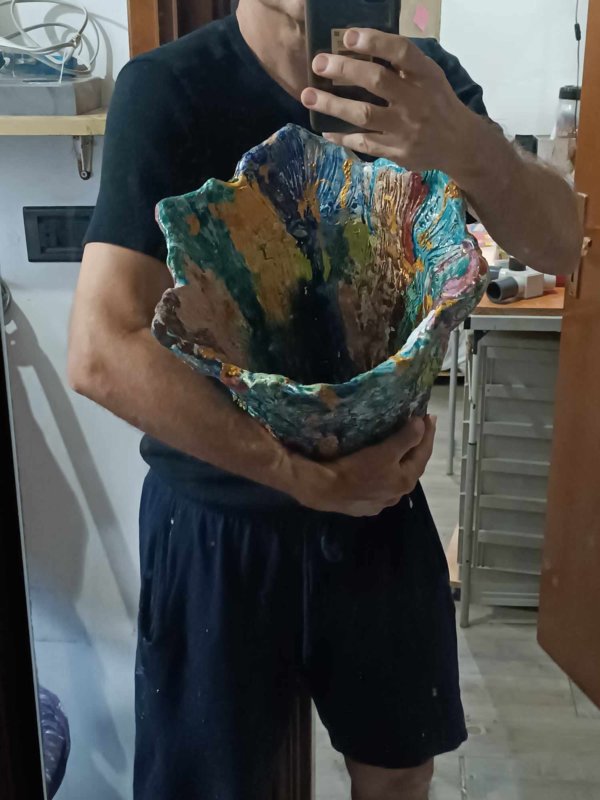 Vaso in ceramica “Viaggio psichedelico" - immagine 10