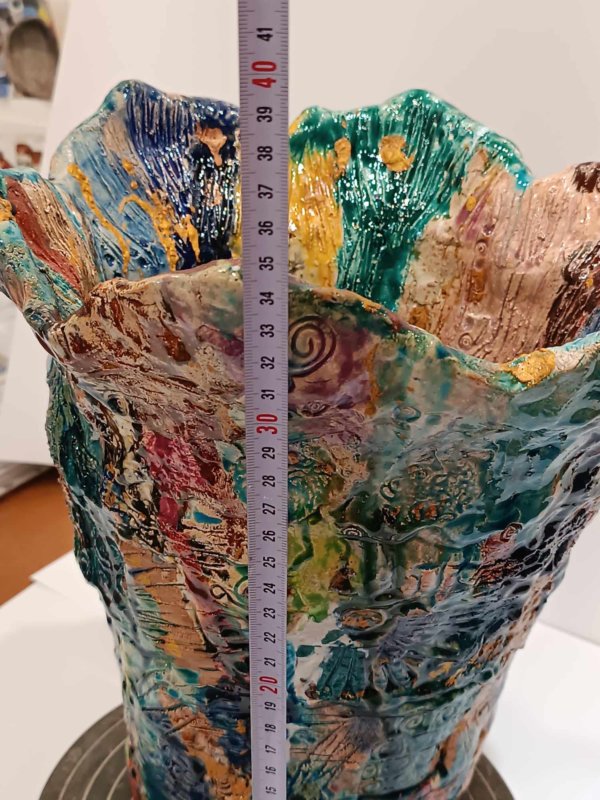 Vaso in ceramica “Viaggio psichedelico" - immagine 12