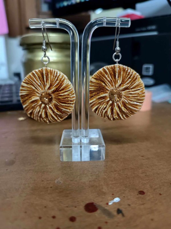 Orecchini in ceramica e swarovski - immagine 3
