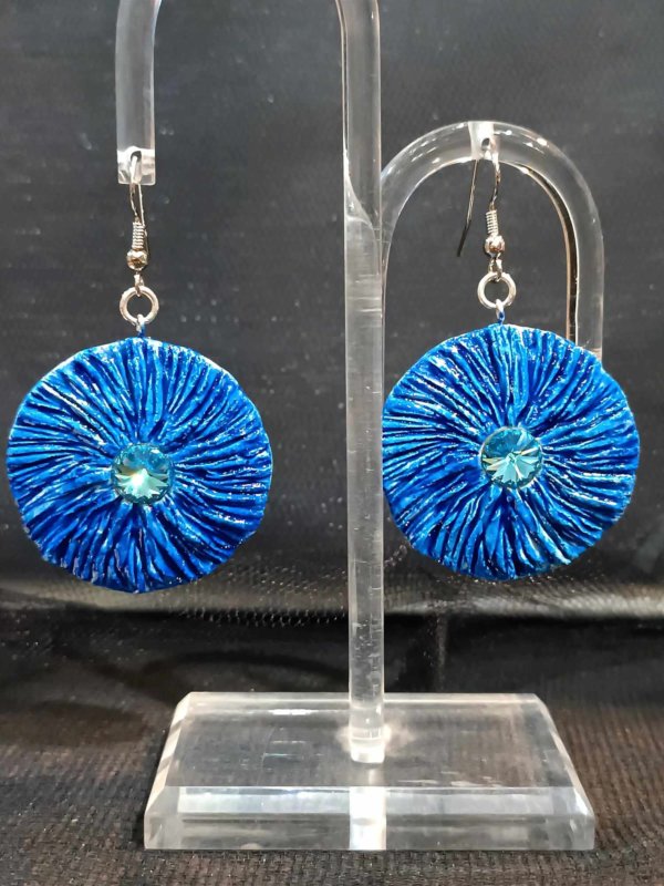 Orecchini in ceramica e swarovski - immagine 4