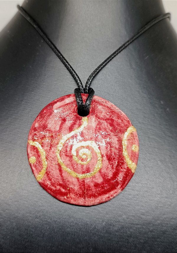 Spirale in ceramica e foglia oro - immagine 4