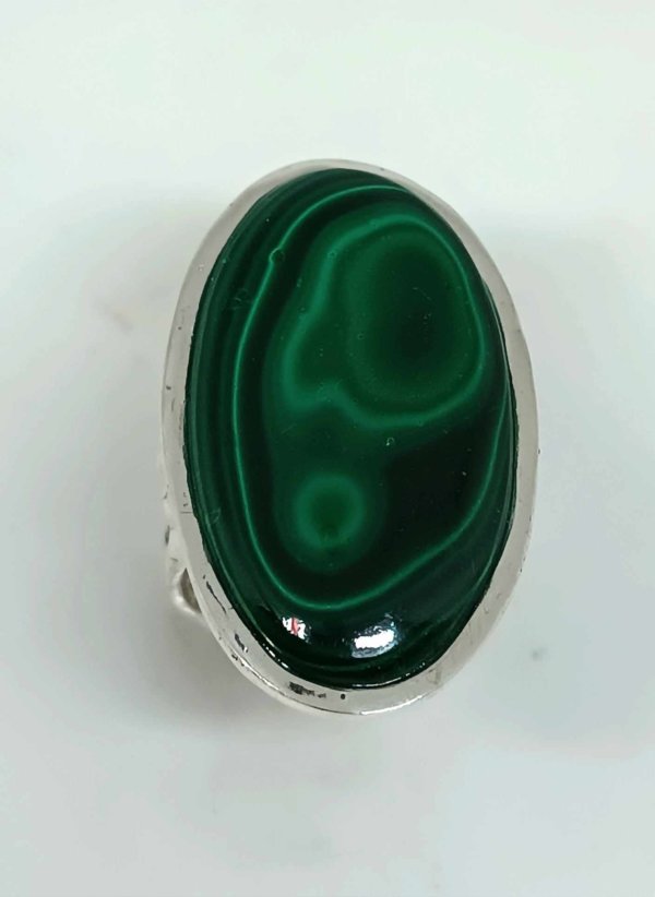 Anello in Argento 925 e malachite - immagine 5