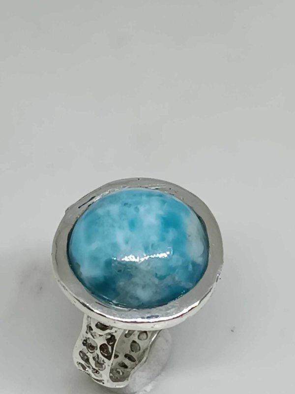 Anello in Argento925 e Larimar. - immagine 5
