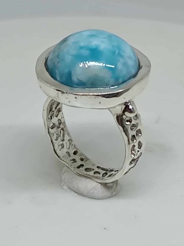 Anello in Argento925 e Larimar.